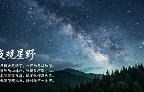 夜观星野