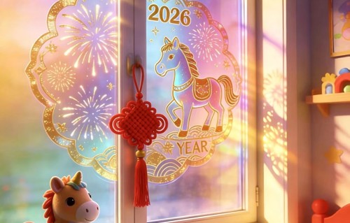 贴窗花.迎新春（散文诗）