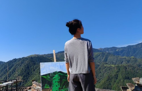 秋日登高眺吟